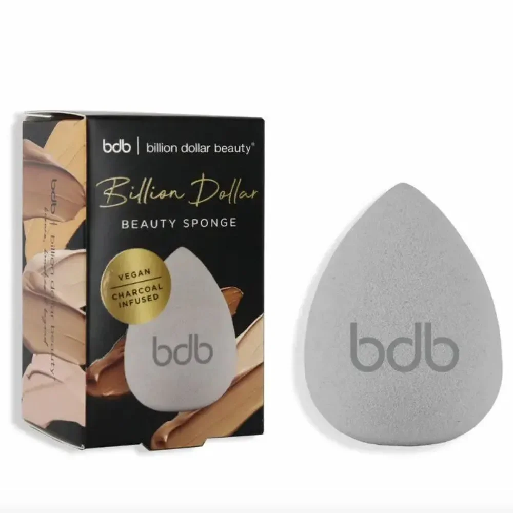 NIB Billion Dollar Beauty Pro Brush Kit + Charcoal Beauty Sponge Bundle